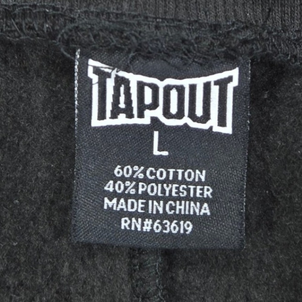 Tapout Athletic Sweat Shorts Colorblock Zipper Pockets Black Grey Mens Large L - Picture 6 of 11